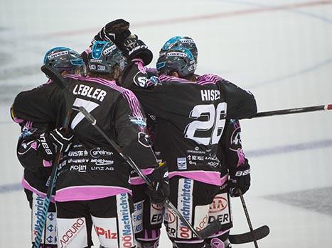 Linz feiert, EHC Liwest Black Wings Linz vs HC Orli Znojmo
