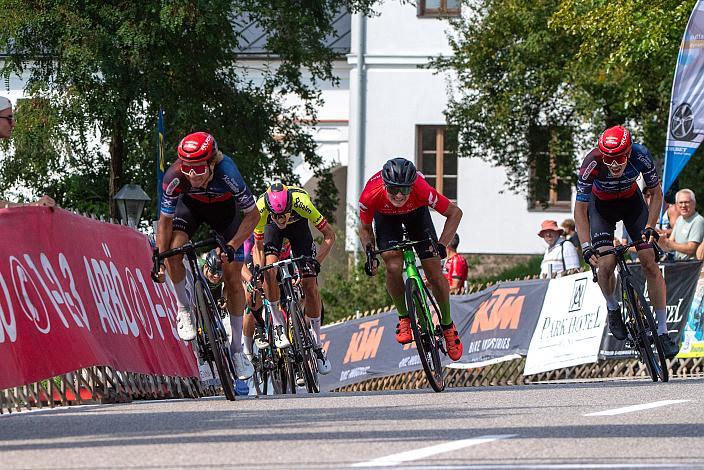 v.l. Sebastian Schönberger (AUT, Team Felt - Felbermayr),  Jaka Primozic (SLO, Hrinkow Advarics), Emanuel Zangerle (AUT, Team Felt - Felbermayr), Road Cycling League Ranshofen, OÖ