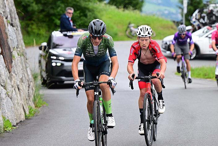 Edward Ravasi (ITA, Hrinkow Advarics), Hermann Pernsteiner (AUT, ARBÖ Kärnten Sport Feld am See), 4. Etappe Innsbruck - Kühtai, 117,3km, 3500hm Tour of Austria