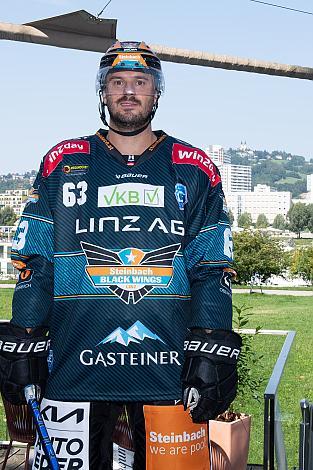 Andreas Kristler (Steinbach Black Wings Linz) Pressekonferenz Steinbach Black Wings Linz, Linz AG Eisarena 