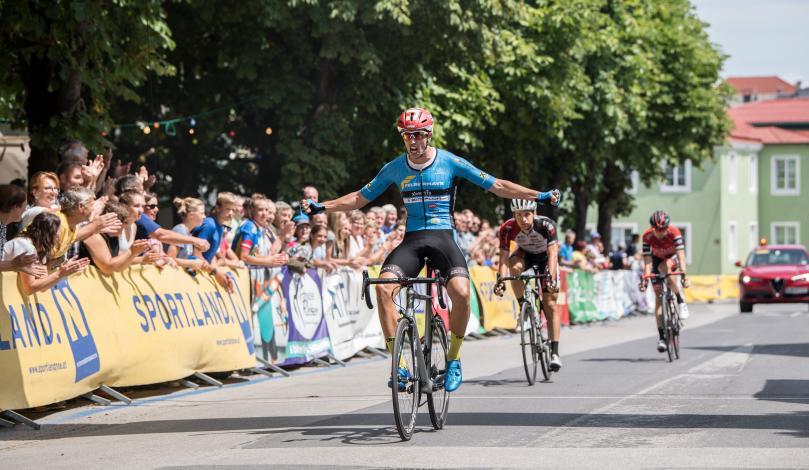 Jannik Steimle (GER, Team Felbermayr Simplon Wels) gewinnt in Purgstall, 46. Int. Erlauftaler Radsporttage, Strassenrennen Sonntag