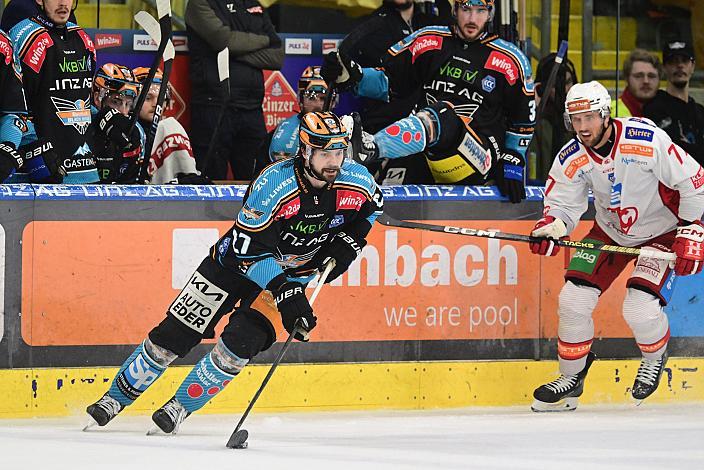 Shawn St.Amant (Steinbach Black Wings Linz), Mathias From (EC KAC), Greg Moro (Steinbach Black Wings Linz)    Semifinale 4, Win2Day ICE Hockey League, 4. Semifinale, Steinbach Black Wings Linz vs EC KAC,  Linz AG Eisarena 