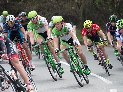 Andreas Mueller und Andreas Hofer, Hrinkow Adverics Cycleang Team, 54. Int. Kirschbluetenrennen, Wels