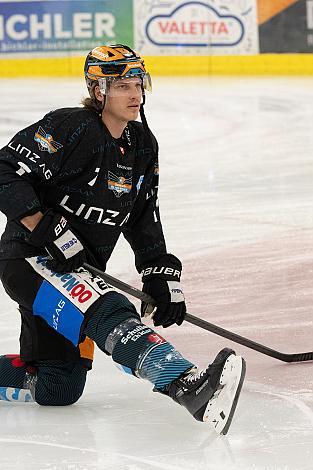 Brian Lebler (Steinbach Black Wings Linz) Steinbach Black Wings Linz vs Bemer Pioneers Vorarlberg, Linz AG Eisarena 