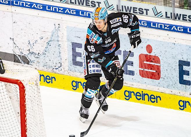 Im Bild: Stefan Gaffal (EHC Liwest Black Wings Linz) Eishockey,  EHC Liwest Black Wings Linz vs Dornbirn Bulldogs