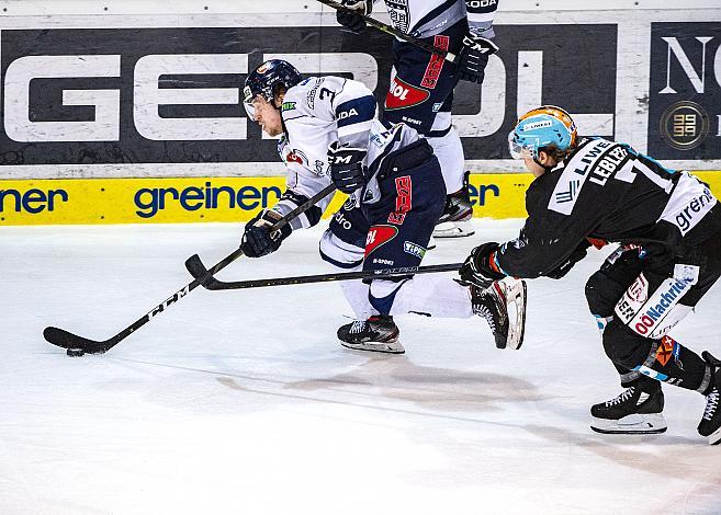 Aaron Sandor Reisz (Hydro Fehervar AV 19), Rick Schofield (EHC Liwest Black Wings Linz), Eishockey,  EHC Liwest Black Wings Linz vs AV 19 Szekesfehervar