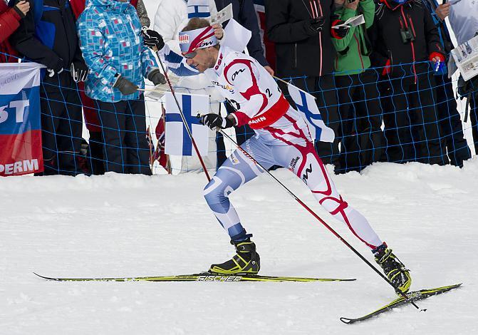 #42 Mathias Wibault, FRA, Nordische Ski WM 2013, Val di Fiemme, Tesero, 15km Herren