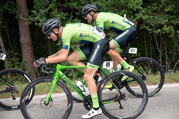 Jaka Primozic (SLO, Hrinkow Advarics), Manuel Bosch (AUT, Hrinkow Advarics)  Radsport, Herren Radliga, 60. Burgenland Rundfahrt