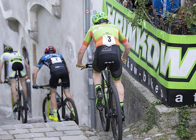Dominik Hrinkow (AUT, Hrinkow Advarics Cycleang Team) Start zum 22. Int. ASVÃ– Hrinkow MTB City Kriterium powered bei Raiffeisen, MTB, Mountainbike
