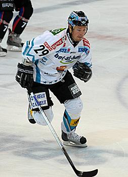 #29 Markus Matthiasson, Stuermer, EHC Liwest Black Wings Linz