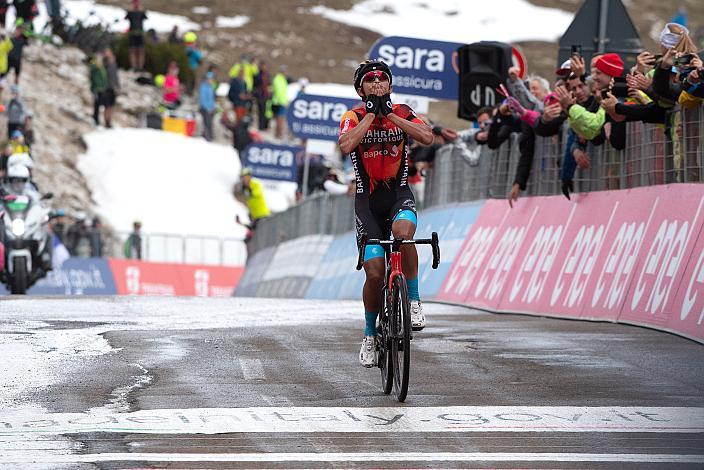 Etappensieger Santiago Buitrago (COL, Bahrain - Victorious) 106. Giro d Italia, Stage 19, Longarone  - Tre Cime de Lavaredo 183km