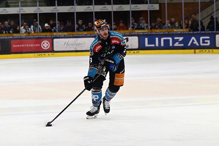 torschütze zum 1 zu 0 Greg Moro (Steinbach Black Wings Linz) Win2Day ICE Hockey League,  Steinbach Black Wings Linz vs HCB Suedtirol Alperia ,  Linz AG Eisarena 