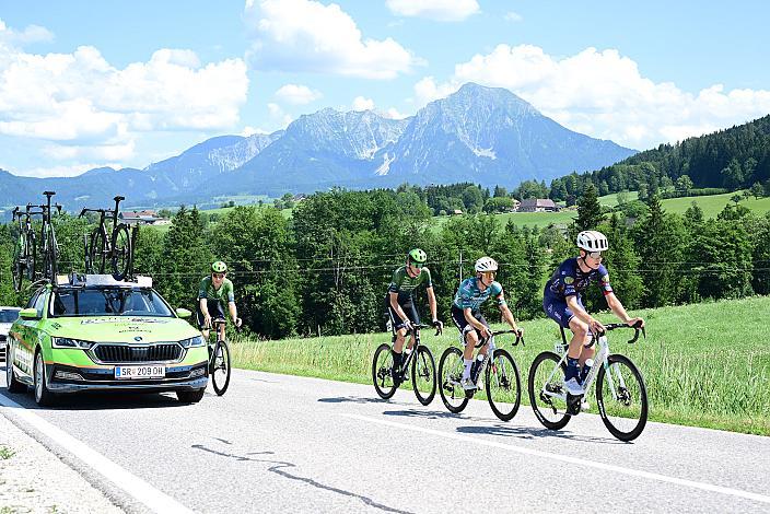 Valentin Poschacher (AUT, Hrinkow Advarics), Richard Riska (SVK, Hrinkow Advarics),  4. Etappe von Steyr nach Steyr, 170,5km, Tour of Austria