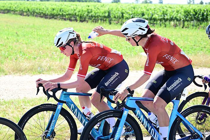 Carina Schrempf (AUT, Fenix-Deceuninck) , Christina Schweinberger (AUT, Fenix-Deceuninck)  ÖM Staatsmeisterschaft, Strassenrennen,, Illmitz, Burgenland