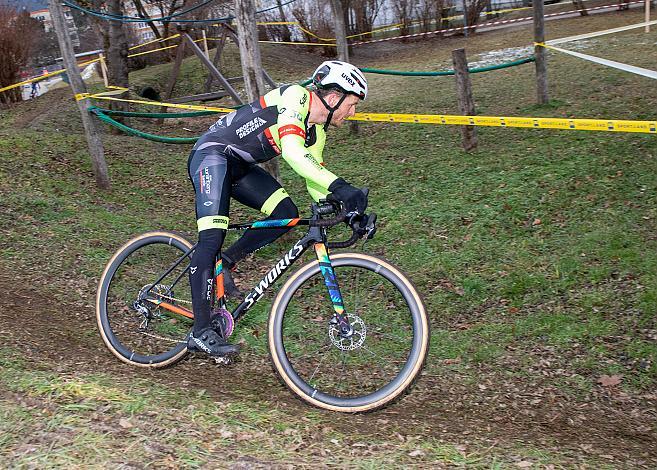 Sieger Daniel Federspiel (AUT, Team Vorarlberg Santic) Rad Cyclo Cross Staatsmeisterschaft 2021, Neusiedl/Waidamannsfeld, Niederösterreich