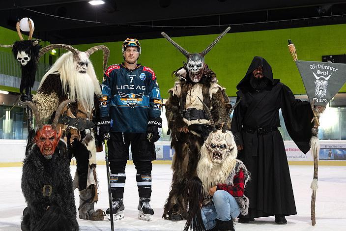 Brian Lebler (Steinbach Black Wings Linz),  Steinbach Black Wings Linz, Urfahraner Beisl Teifln, Linz AG Eisarena, pre season 