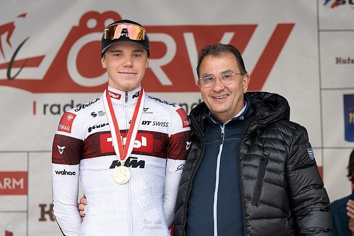  Tiroler Landesmeister Emanuel Zangerle (AUT, Tirol KTM Cycling Team), Radsport, Herren Radliga, Kufstein, Tirol, Radliga Finale 2022 