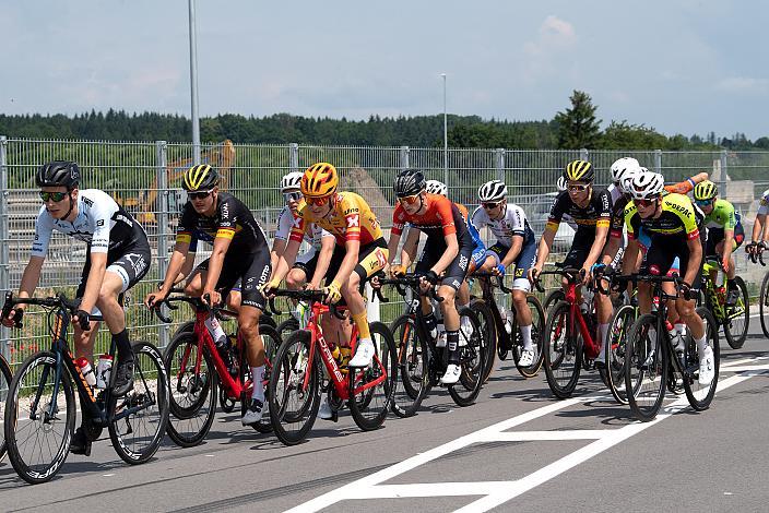 Team Lotto Kern Haus, GER  an der Spitze der Gruppe, 1. Etappe Wels - Maria Schmolln, Int. Raiffeisen Oberösterreich Rundfahrt UCI Kat. 2.2
