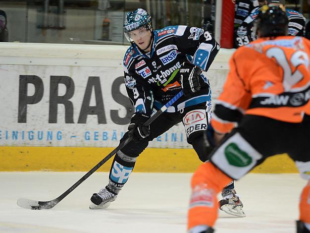 Danny Irmen, Linz, und Kristof Reinthaler, Graz, EHC Liwest Black Wings Linz vs Graz 99ers