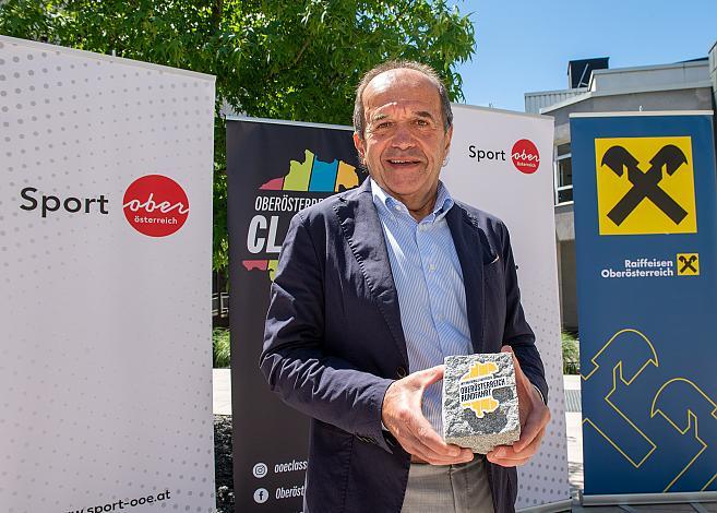 Paul Resch (Präsident LRV Oberösterreich) Pressekonferenz Int. Raiffeisen Oberösterreich Rundfahrt (UCI Kat. 2.2) 