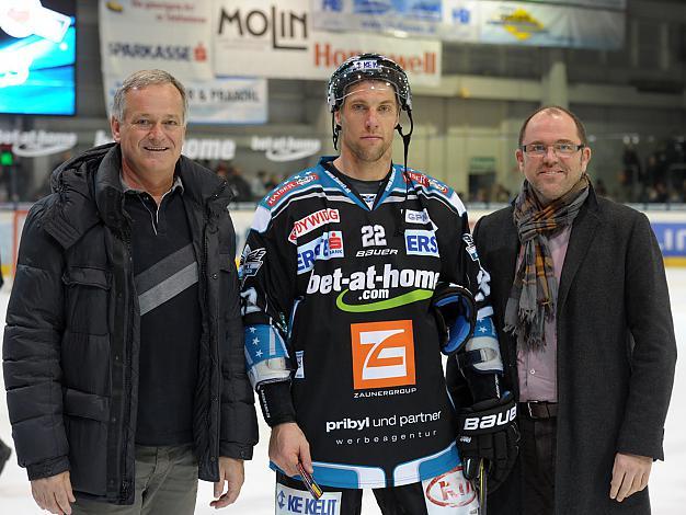 Brett Engelhardt, Linz, Spieler des Abends,  EHC Liwest Black Wings Linz vs Dornbirner EC