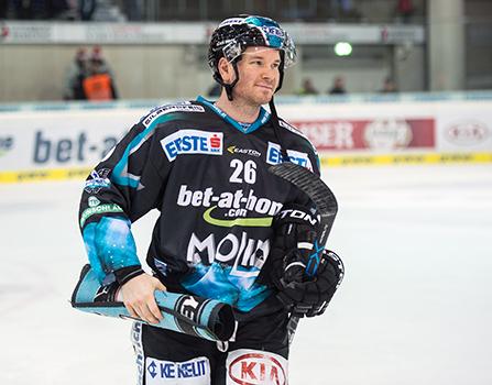 Rob Hisey (EHC Liwest Black Wings Linz), EHC Liwest Black Wings Linz vs HDD TELEMACH Olimpija Ljubljana, Laibach