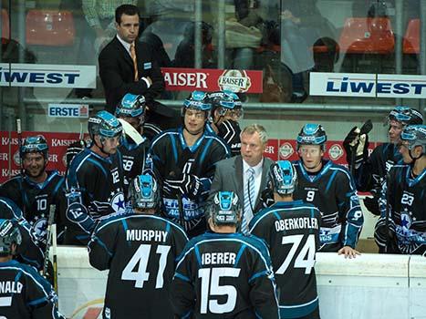 Robert Daum, Trainer, Linz EHC Liwest Black Wings Linz vs Straubing Tigers