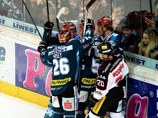 Linz feiert, EHC Liwest Black Wings Linz vs HC Orli Znojmo