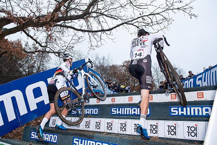 Marcel Meisen (GER, Alpecin-Fenix), Nr.14 Jens Adams (BEL),  UCI Cyclocross World Cup, Tabor CZ 