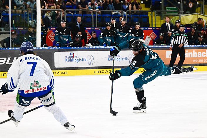 Torschützer Brady Shaw (Steinbach Black Wings Linz) Testspiel Steinbach Black Wings Linz vs Straubing Tigers, Linz AG Eisarena