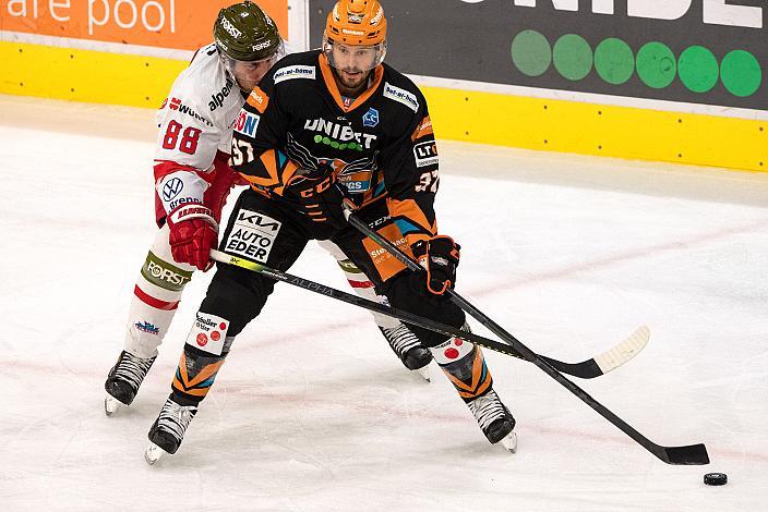 Andreas Kristler (Steinbach Black Wings Linz), Domenic Alberga (HCB Suedtirol Alperia) Steinbach Black Wings Linz vs HCB Südtirol Alperia, bet-at-home ICE Hockey League