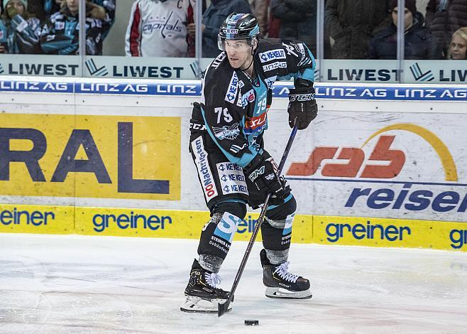 Mathieu Carle (EHC Liwest Black Wings Linz), EHC Liwest Black Wings Linz vs HC TWK Innsbruck Die Haie