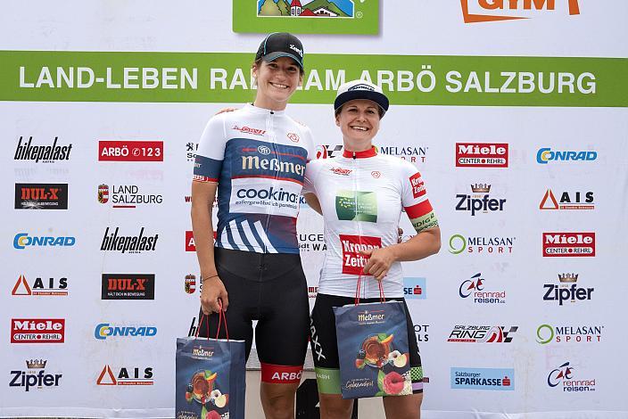 U23 Führende Petra Zsanko (HUN, Team Cookina ARBÖ ASKÖ Graz RLM Stmk), Lydia Ventker (GER, MAXX-Solar Linding Woman Racing RG) Führende der Damen Radliga, MYGYM Race am Salzburg Ring, Zeitfahren, ÖRV RadLiga, Radsport, Radliga, ÖRV, Damen Elite, 