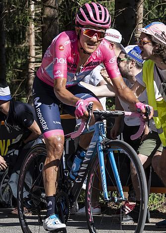 Richard Carapaz (ECU, Movistar Team) Giro, Giro d Italia, Radsport, 102. Giro d Italia - 20. Etappe