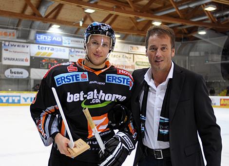 Spieler des Abends Robert Lukas Liwest Black Wings Linz EC VSV