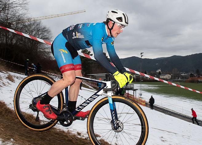 Adrian Stieger (AUT, Team Felbermayr Simplon Wels) Rad Cyclo Cross Staatsmeisterschaft 2021, Neusiedl/Waidamannsfeld, Niederösterreich