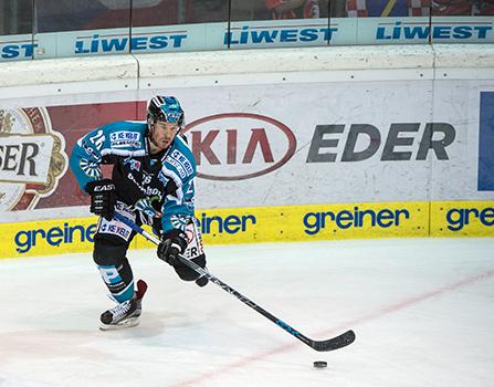 Rob Hisey (EHC Liwest Black Wings Linz), EHC Liwest Black Wings Linz vs HC Orli Znojmo