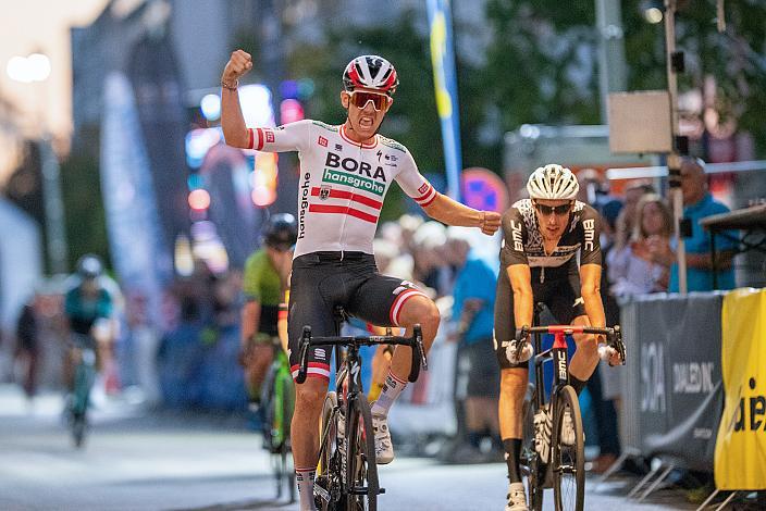 Sieger Patrick Konrad (AUT, Bora - Hansgrohe) Innenstadtkriterim Wels, Radsport, Kriterium