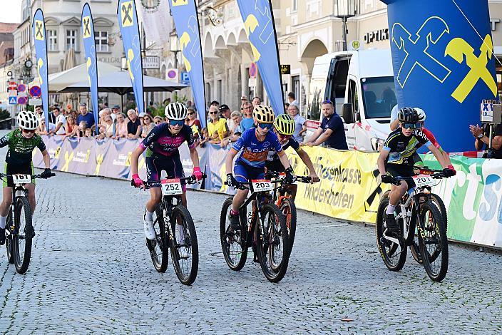 27. Int. ASVÖ - HRINKOW City Kriterium Steyr, MTB-Nachwuchs vom Laufrad bis U17, ÖRV, Radsport, Mountainbike, ELITE Rennrad