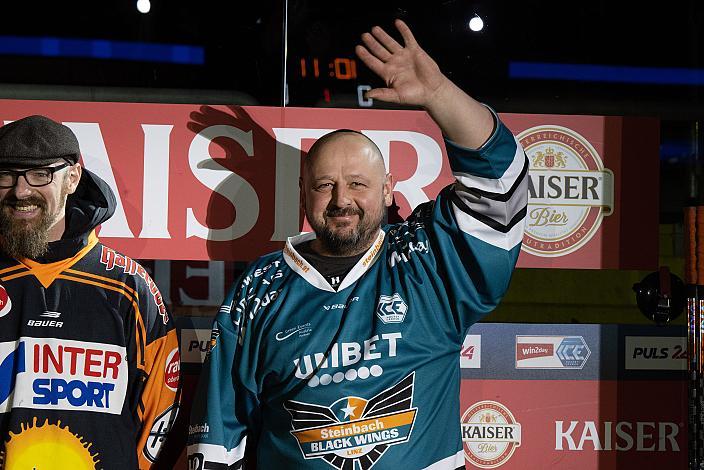 Pavel Nestak (Black Wings Legende) Steinbach Black Wings Linz vs EC ID Wärmepumpen VSV, 47. Runde, Retro Night, ICE Hockey League, Steinbach Black Wings Linz, Linz AG Eisarena 