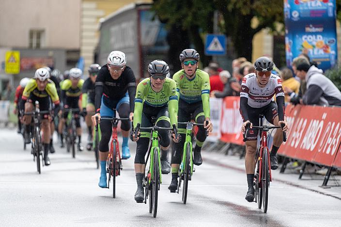 Jaka Primozic (SLO, Hrinkow Advarics), Ziga Horvat (SLO, Hrinkow Advarics), Linus Rosner (GER, Tirol KTM Cycling Team)   Radsport, Herren Radliga, Kufstein, Tirol, Radliga Finale 2022 