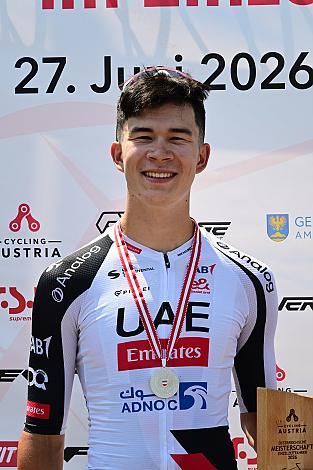 2. Platz U23 Heimo Fugger (AUT, UAE Team Emirates - Gen Z), Österreich Staatsmeisterschaft, Einzel - Zeitfahren, ÖSTM EZF Weißenbachtal - OÖ