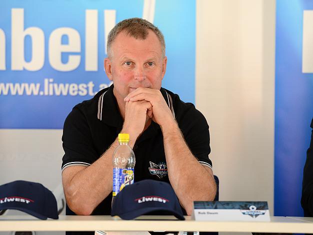 Trainer Robert Daum, Liwest Black Wings Linz, Pressekonferenz fuer die Saison 2012-2013,  