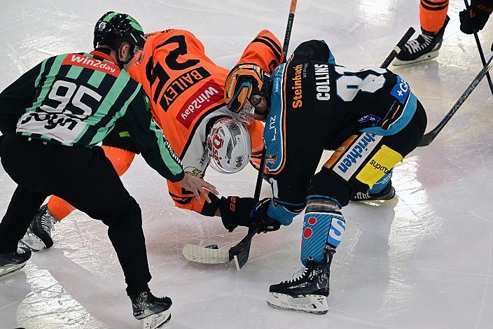 Caisey Bailey (Moser Medical Graz 99ers), Sean Collins (Steinbach Black Wings Linz) Win2Day ICE Hockey League,  5. Viertelfinale, Steinbach Black Wings Linz vs Moser Medical Graz 99ers,  Linz AG Eisarena 