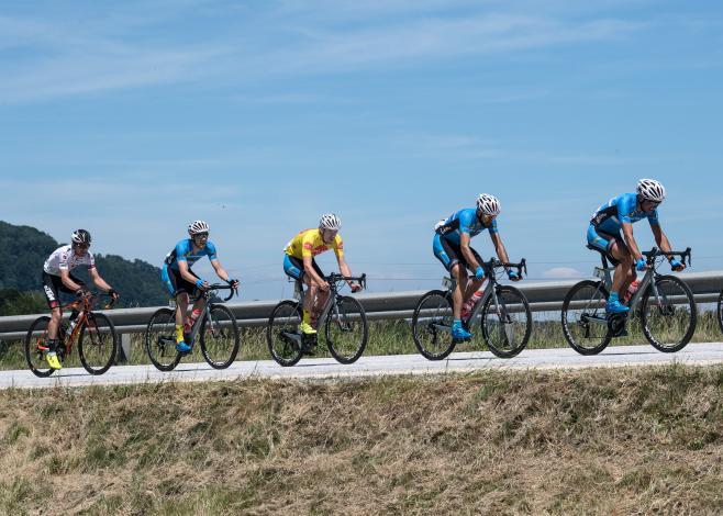  Das Team Felbermayr und Sieger Stephan Rabitsch (AUT, Team Felbermayr Simplon Wels)