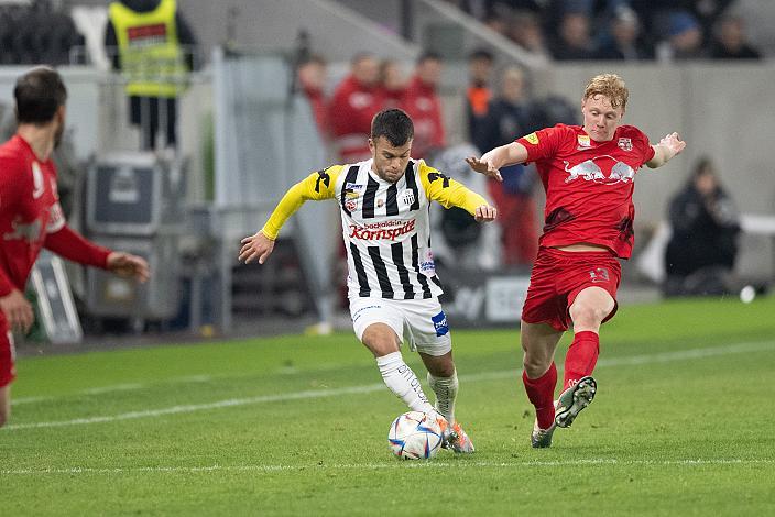  Sascha Horvath (LASK Linz), Nicolas Seiwald (FC Red Bull Salzburg) Raiffeisen Arena, Linz auf der Gugl, Admiral Bundesliga, 2022 - 2023