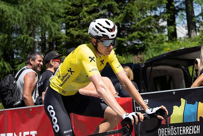 im Gelben Trikot des Gesamtführenden Andreas Stokbro Nielsen (DEN, Team Coop), St.Florian, Asten - Resort Hinterstoder, Höss, Int. Raiffeisen Oberösterreich Rundfahrt UCI Kat. 2.2