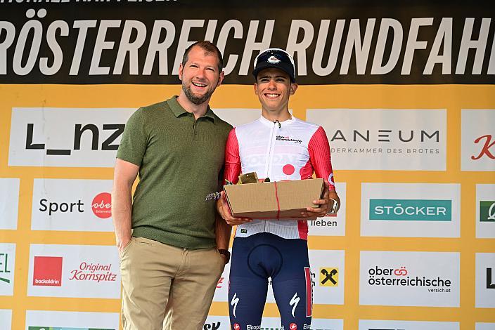 Im Nachwuchstrikot Henrique Ribeiro Bravo (BRA, Soudal - Quickstep Devo Team), 3. Etappe Asten - Bad Schallerbach, Oberösterreich Rundfahrt