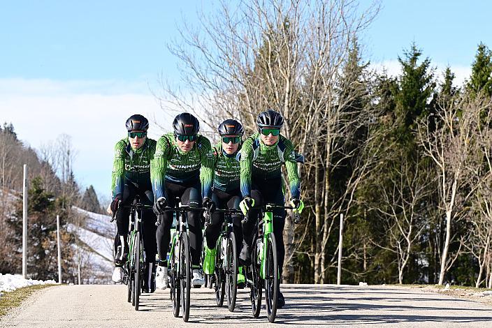 Scott David (GER, Hrinkow Advarics), Riccardo Verza (ITA, Hrinkow Advarics), Adrian Stieger (AUT, Hrinkow Advarics), Jaka Primozic (SLO, Hrinkow Advarics), Trainingstag Steyr, Steyr, Team Hrinkow Advarics Cycleang, UCI Continental Team, 