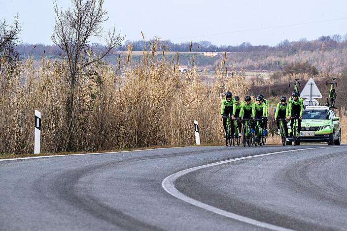 Marvin Hammerschmid (AUT), Raphael Hammerschmid (AUT), Jonas Rapp (GER), Johannes Rechenauer (GER), Riccardo Verza (ITA), Jaka Primozic (SLO), Michael Konczer (AUT), Stefan Kovar (AUT), Trainingscamp Porec, Kroatien, Team Hrinkow Advarics Cycleang, UCI Continental Team, 